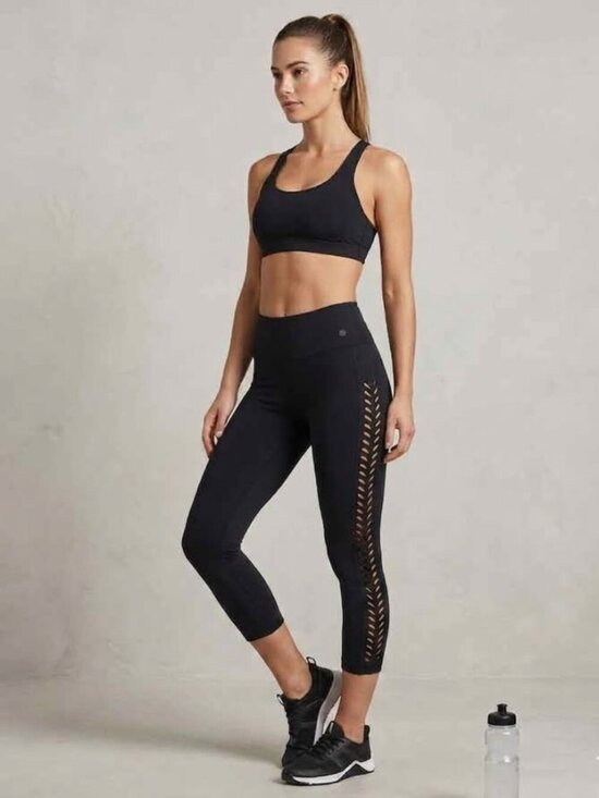 Free People Pants - NWOT Free People Intimately Barely There Black Cutout Yoga Leggings